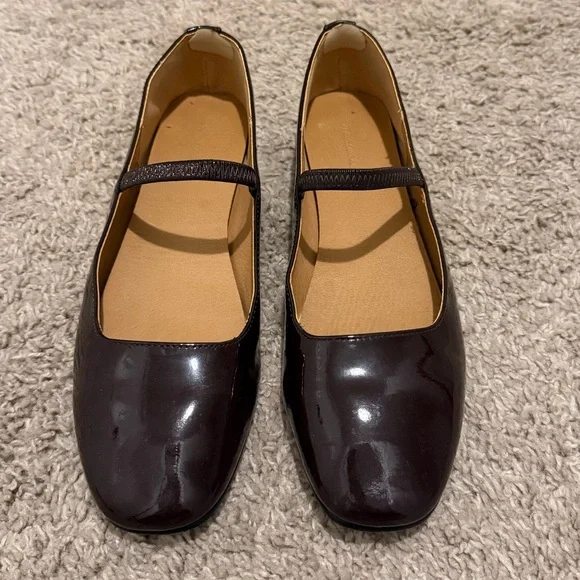 Madewell Greta Flats Dark Plum - Picture 2 of 4
